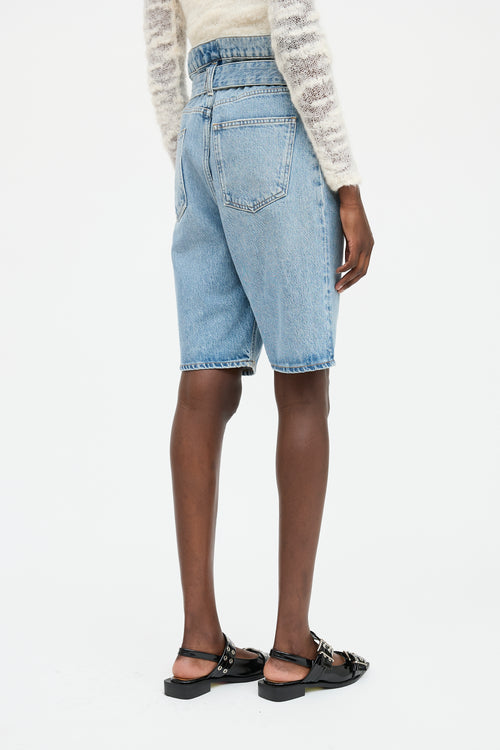 Agolde Denim Reworked Belted Short