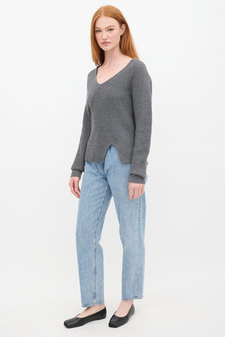 Agolde Light Wash Pleated Jeans