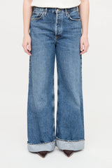 Agolde Medium Wash Dame Jeans