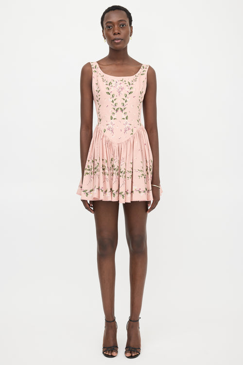 Agua by Agua Bendita Floral Pluma Mini Dress