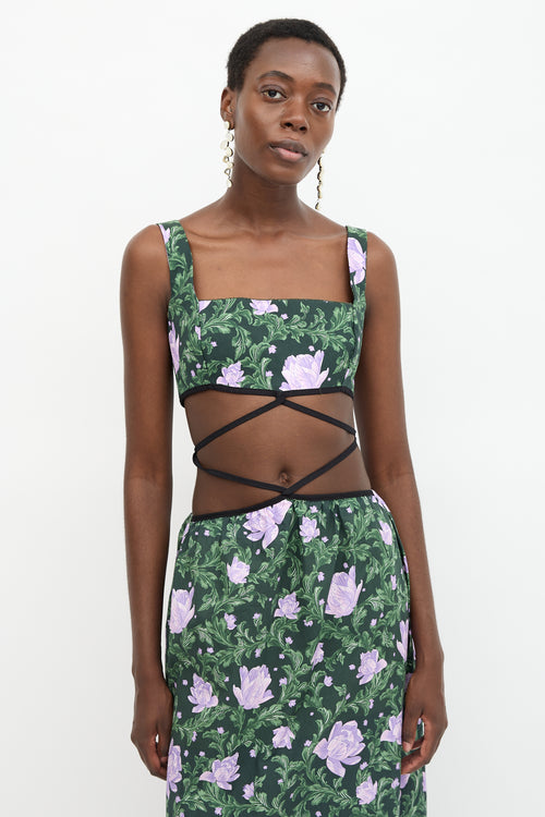 Agua by Agua Bendita Floral Cut Out Dress