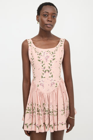 Agua by Agua Bendita Floral Pluma Mini Dress