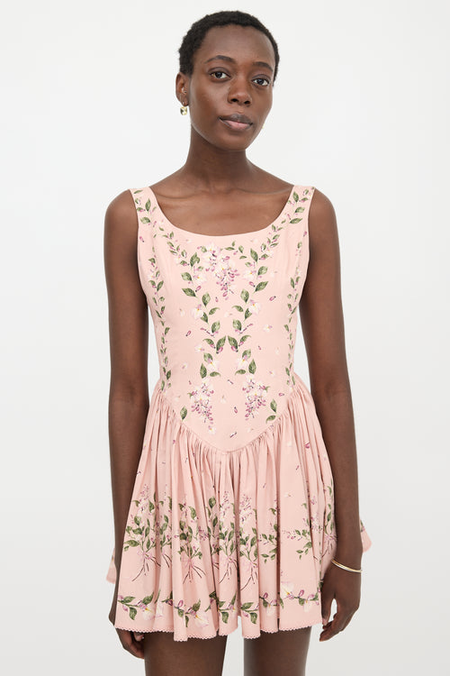 Agua by Agua Bendita Floral Pluma Mini Dress