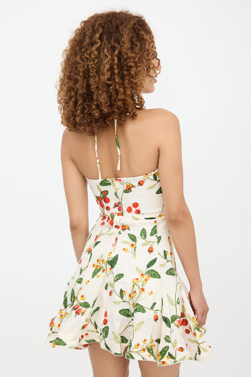 Agua by Agua Bendita Linen Arturio Mini Dress