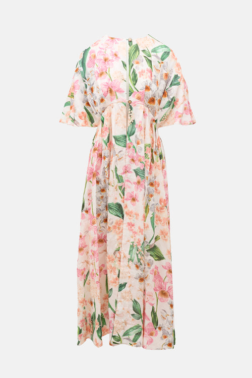 Agua by Agua Bendita Linen Gesto Jardinera Dress