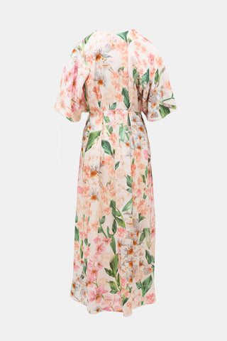 Agua by Agua Bendita Linen Gesto Jardinera Dress