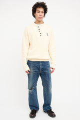 Aimé Leon Dore Cream Knit Sweater Sweater