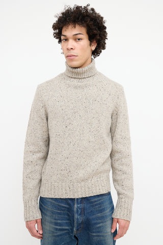 Aimé Leon Dore Grey Knit Turtleneck Sweater