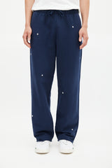 Aimé Leon Dore Navy & White Floral Sweatpants