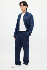 Aimé Leon Dore Navy & White Floral Sweatpants