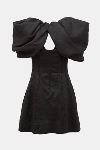 Aje. Linen Admiral Butterfly Mini Dress