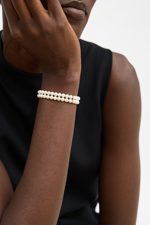 Fine Jewelry 14K Akoya Pearl Strand Bracelet