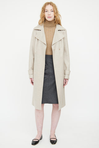 Akris Grey Cashmere Coat