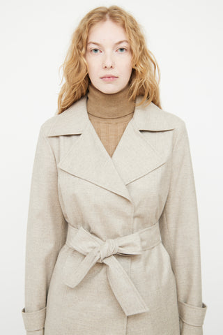 Akris Grey Cashmere Coat