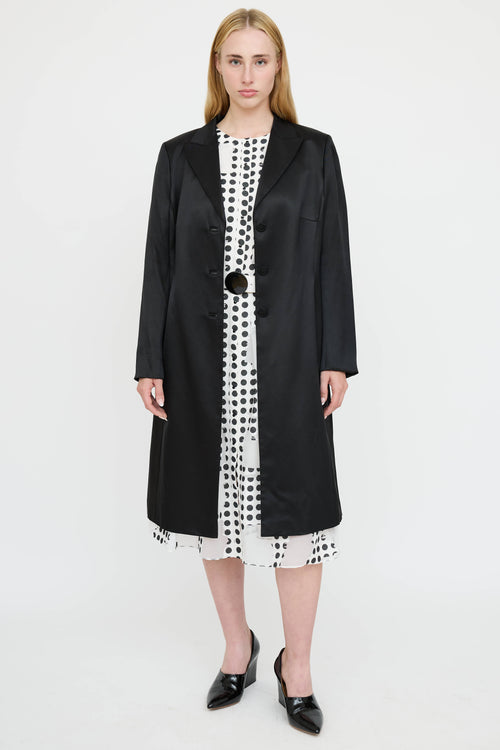 Akris Silk Double Breasted Blazer