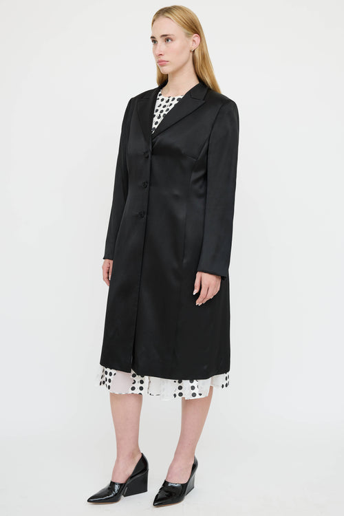 Akris Silk Double Breasted Blazer