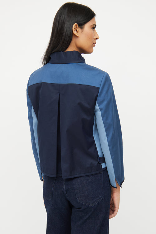 Akris Navy Paneled Jacket