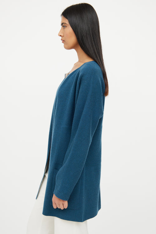 Akris Navy Knit Cashmere Cardigan