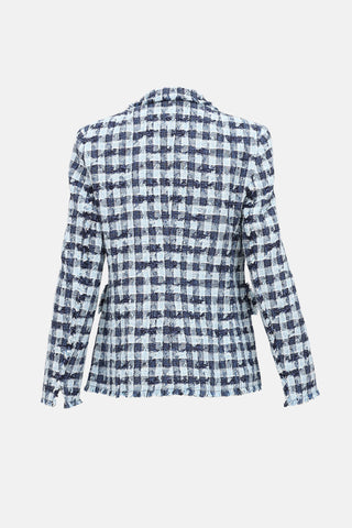  Tweed Double Breasted Blazer