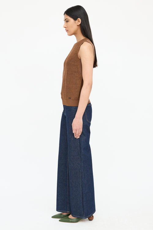 Linen & Silk Panel Vest