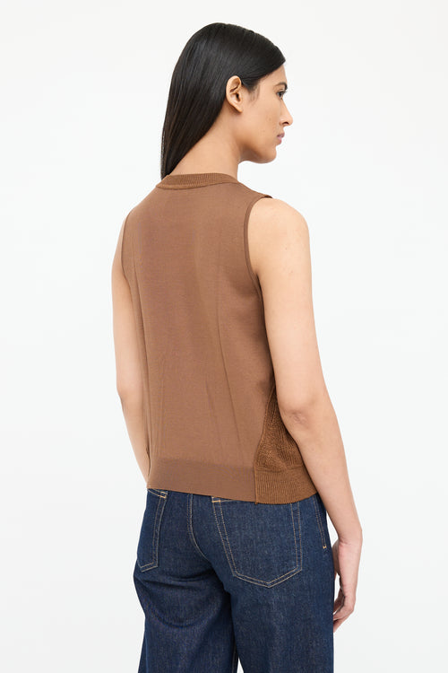 Linen & Silk Panel Vest
