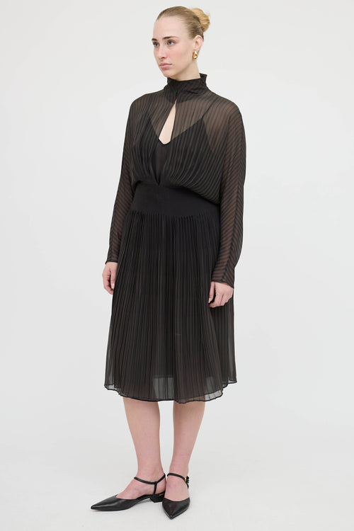Akris Silk Pleated Dress