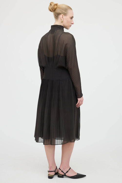 Akris Silk Pleated Dress
