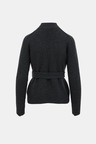 Akris Cashmere Belted Sweater
