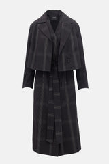Akris Check Trench Set