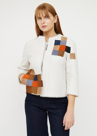Akris Punto Cream & Multicolour Reversable Jacket