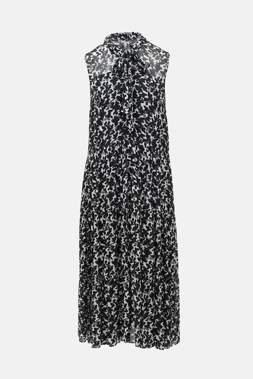 Akris Crepe Printed Dress