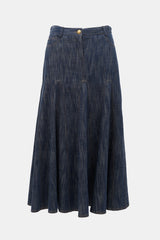 Akris Denim Maxi Skirt
