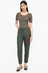 Akris Striped Ribbed Top