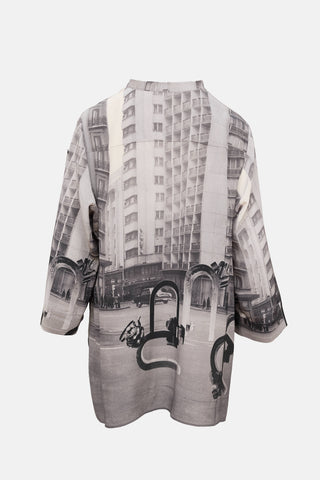 Akris Magnets Photo Print Top