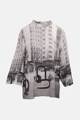 Akris Magnets Photo Print Top