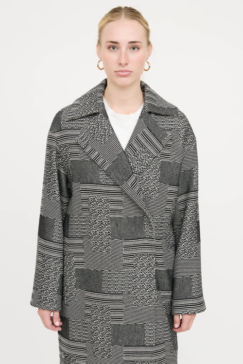 Akris Woven Striped Coat