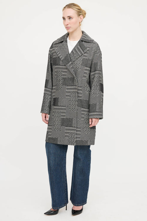 Akris Woven Striped Coat