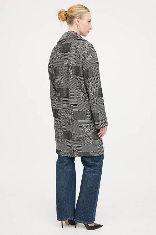 Akris Woven Striped Coat
