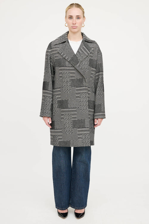 Akris Woven Striped Coat