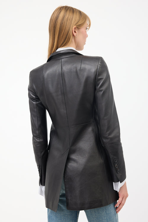 Akris Leather Blazer