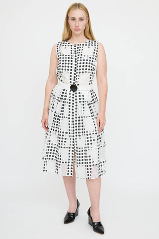 Akris Mesh Polka Dot Dress
