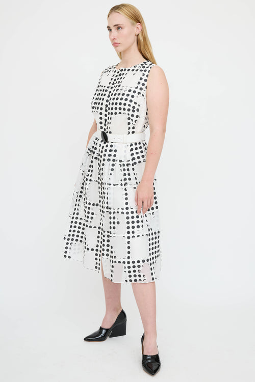 Akris Mesh Polka Dot Dress