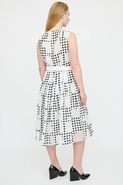 Akris Mesh Polka Dot Dress