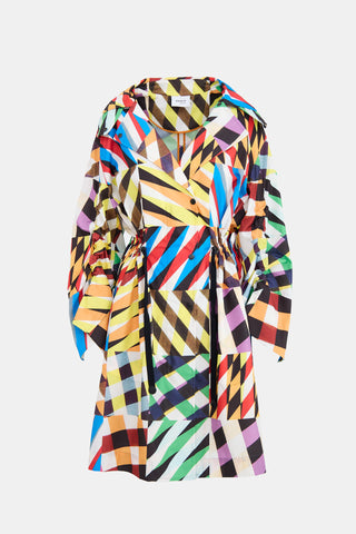 Akris Patchwork Rain Jacket