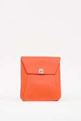 Akris Orange Leather Little Anouk Bag