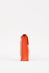 Akris Orange Leather Little Anouk Bag