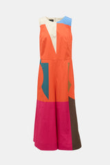 Akris Poplin Colour Block Dress