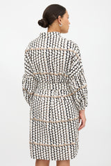 Akris Printed Half Button Dress