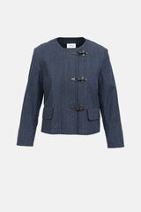Akris Chambray Clasp Jacket