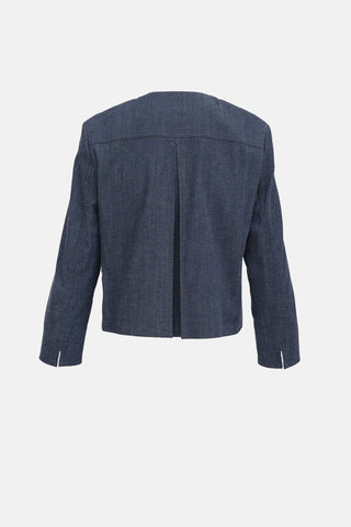 Akris Chambray Clasp Jacket